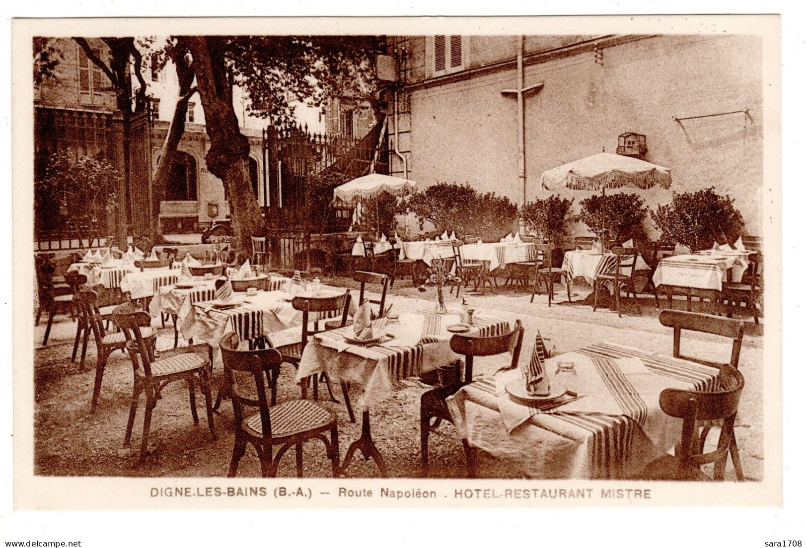 04 DIGNE, Hôtel Restaurant MISTRE. G. COMTE Propriétaire. 2 SCAN. - Digne
