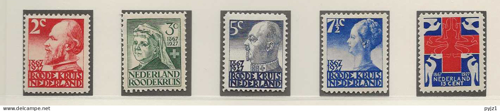 1927 MH/* Nederland NVPH 203-07 - Unused Stamps