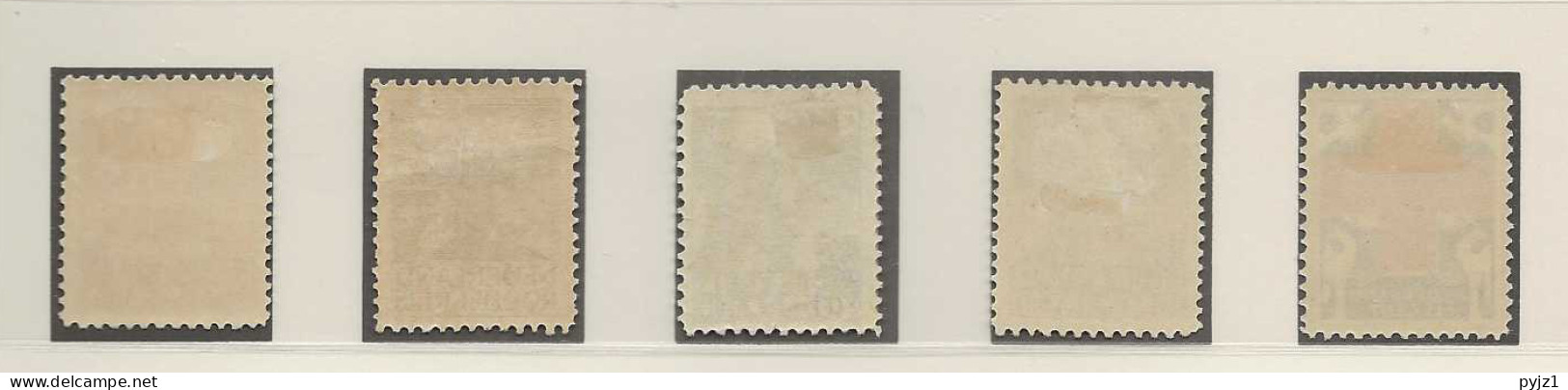 1927 MH/* Nederland NVPH 203-07 - Unused Stamps