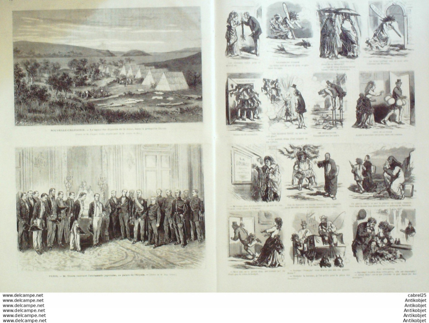 Le Monde Illustré 1873 N°821 St Cloud (92) Gironde Naufrage Du Germany Nouvelle Calédonie Ducos Camp Danae - 1850 - 1899