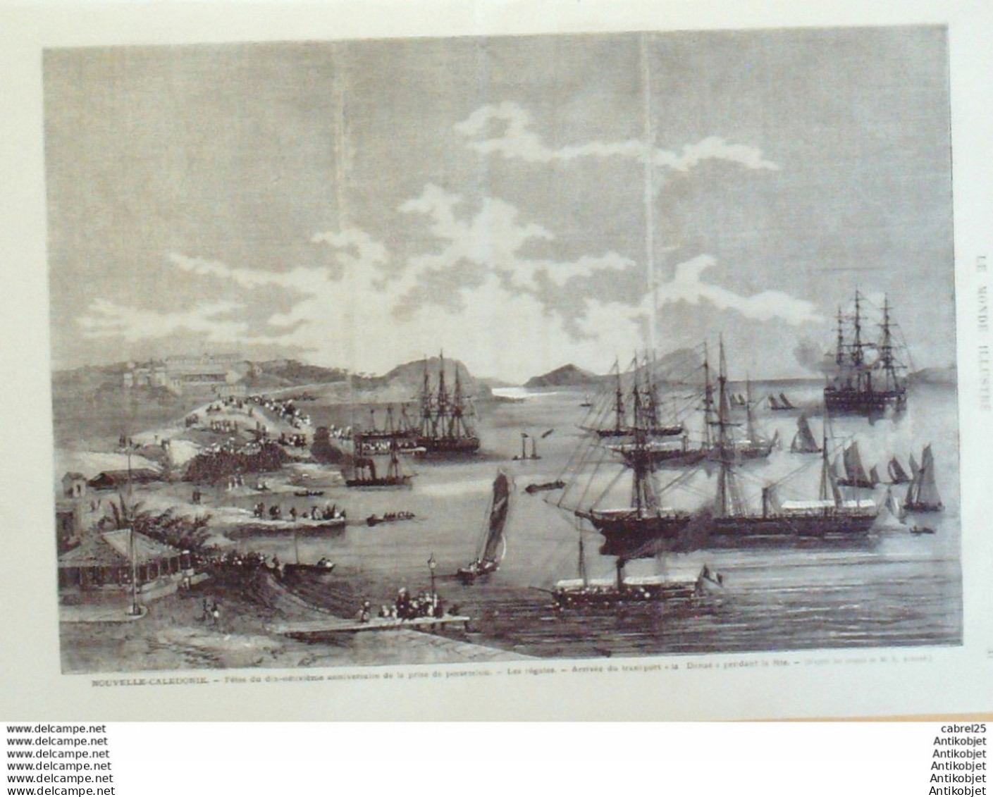 Le Monde Illustré 1873 N°823 Angleterre Chilehurst Cambden Nouvelle Calédonie Noumea La Danée Jérusalem  - 1850 - 1899