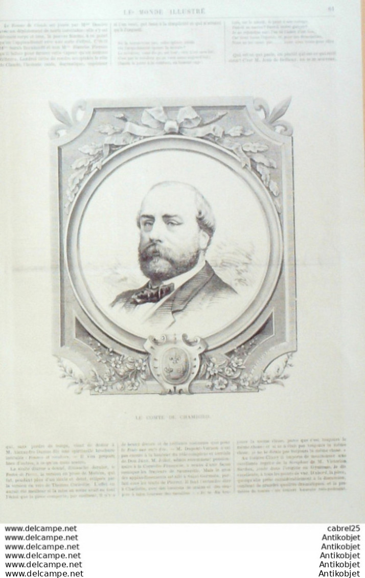 Le Monde Illustré 1873 N°824 Angleterre Chislehurs Cambden Napoleon III Chambord (41) - 1850 - 1899