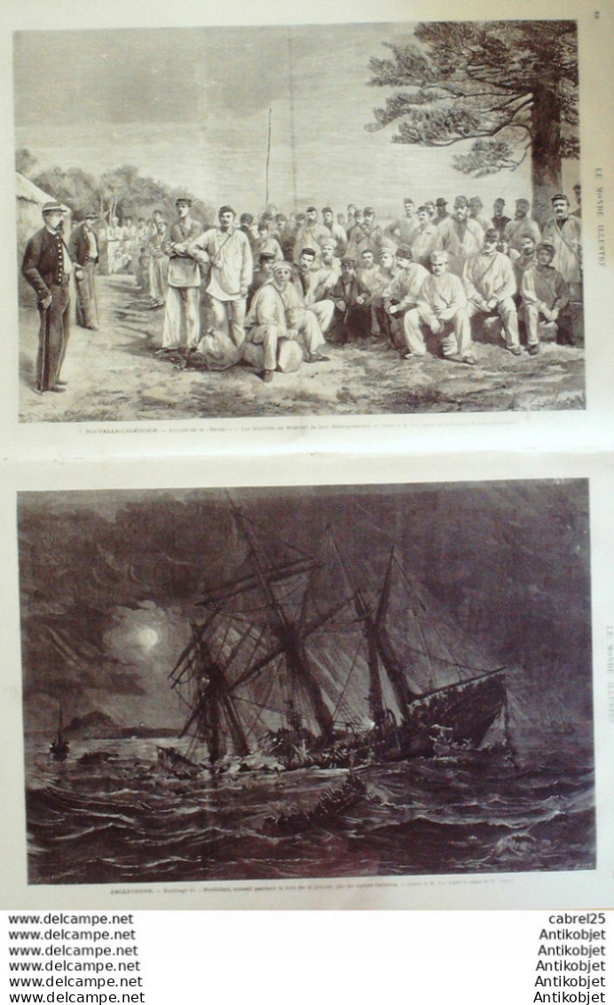 Le Monde Illustré 1873 N°826 Viet-Nam Saigon Baria Gocong Calédonie Ile Ducos Camp Italie Trevise  - 1850 - 1899