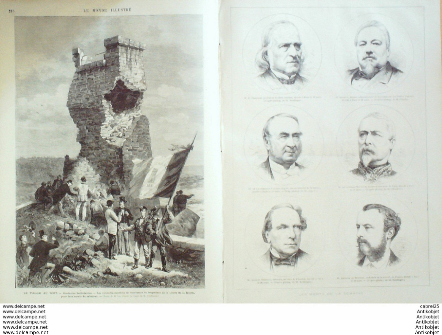 Le Monde Illustré 1873 N°834 Suisse Genève Carrouge Lausanne Italie Bordighera Satory (78) Belfort (90) - 1850 - 1899