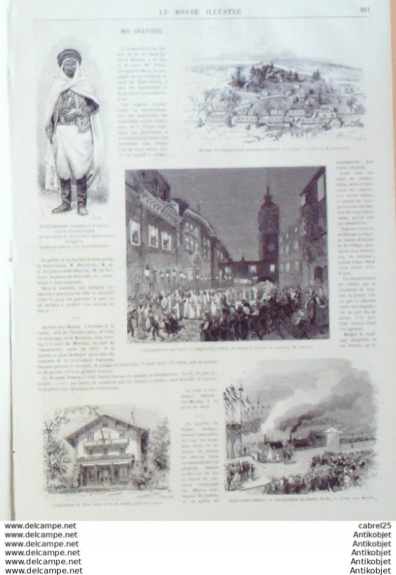 Le Monde Illustré 1873 N°837 Mont St-Michel(50) Espagne Tolede Suisse Schwitz Landsgelmeinde - 1850 - 1899