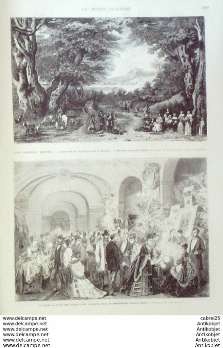 Le Monde Illustré 1873 N°837 Mont St-Michel(50) Espagne Tolede Suisse Schwitz Landsgelmeinde - 1850 - 1899