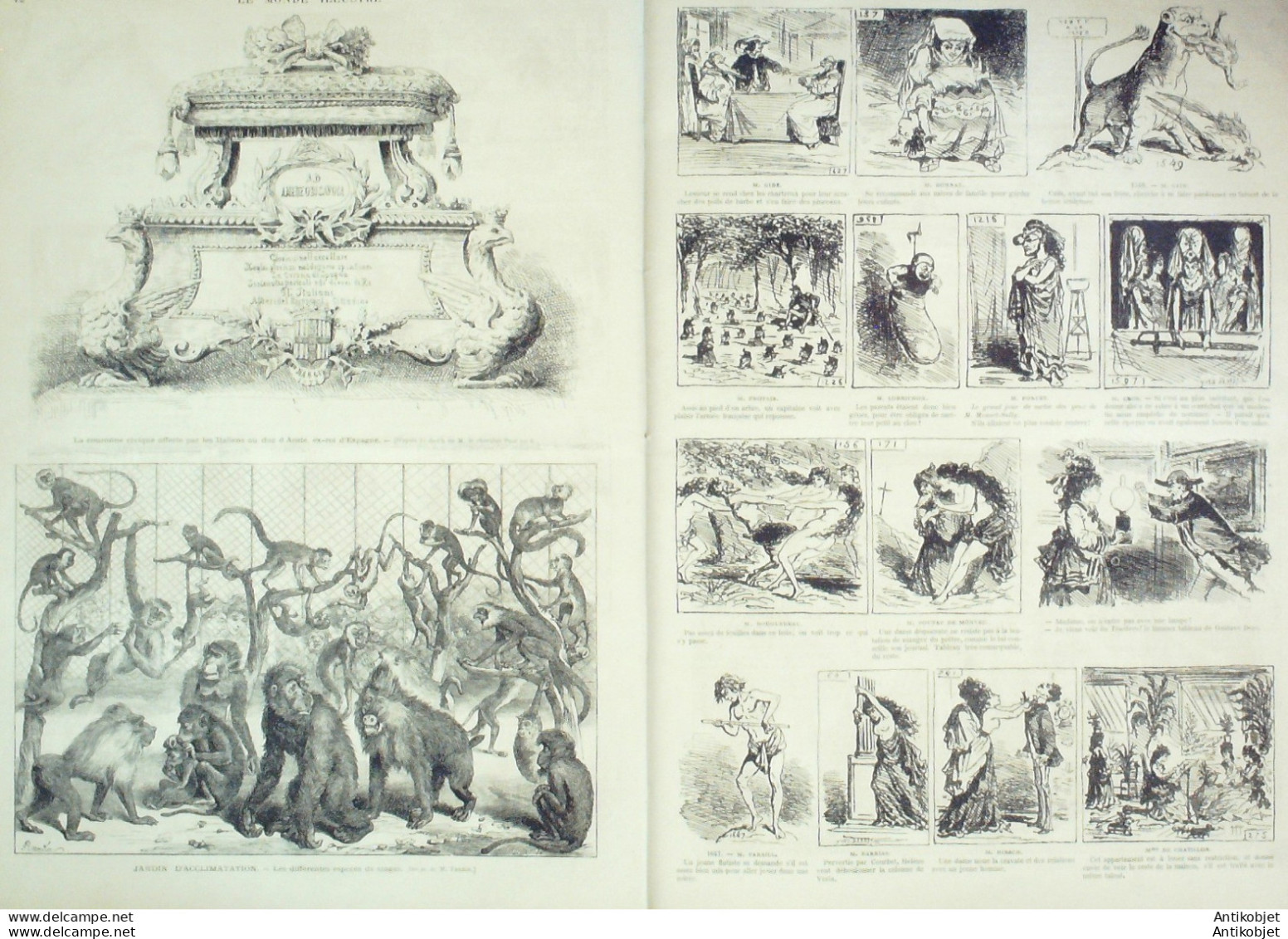 Le Monde Illustré 1873 N°847 Autriche Vienne Italie Naples Avellino Iran Shah De Perse Angleterre Guildhall - 1850 - 1899