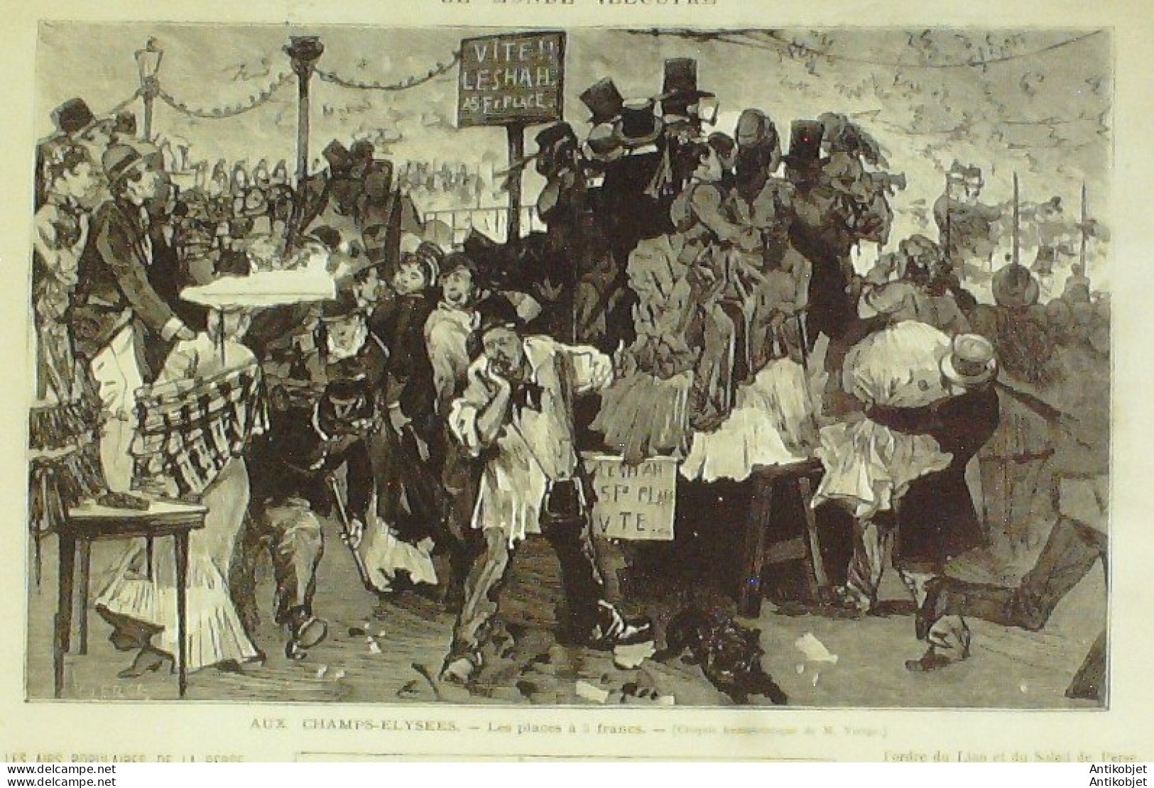 Le Monde Illustré 1873 N°848 Iran Shah De Perse Cherbourg (50)  - 1850 - 1899