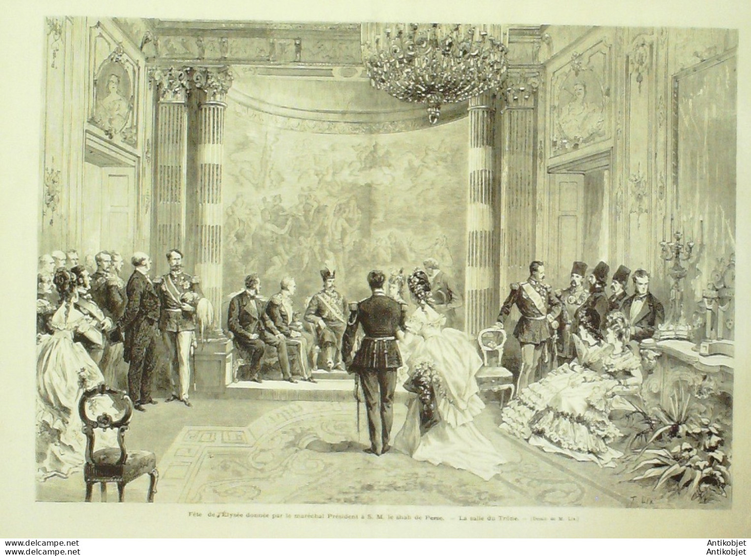 Le Monde Illustré 1873 N°850 Trocadéro Nasser-Ed-Din Shah De Perse Paris Magasins Grand Monge Incendie - 1850 - 1899