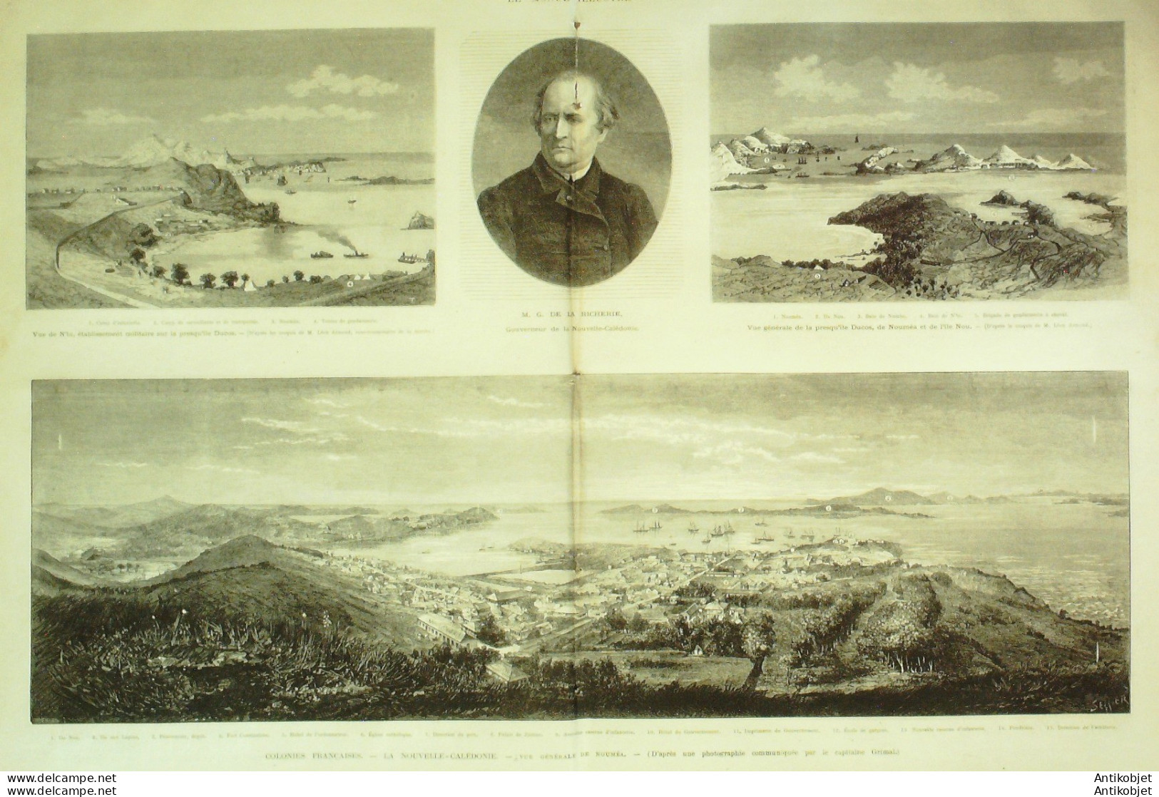 Le Monde Illustré 1873 N°854 Espagne Valence Alméria Cartagène Nouvelle Calédonie Nouméa Tarbes (65) - 1850 - 1899