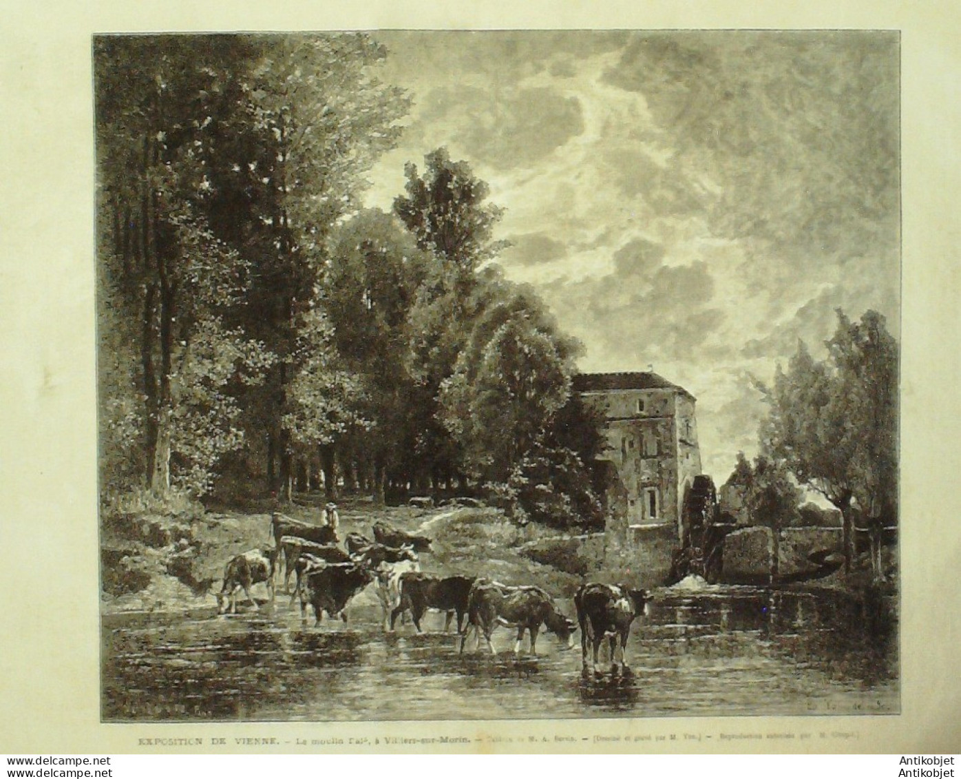 Le Monde Illustré 1873 N°863 Villiers-sur-Morin (77)  Metz Courcelles-sur-Nied (57) Procès Mal Bazaine - 1850 - 1899