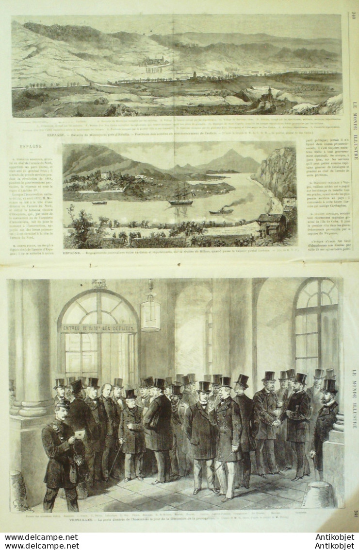 Le Monde Illustré 1873 N°868 Jeanne D'Arc Gravelotte (57) Espagne Carlistes & Républicains - 1850 - 1899
