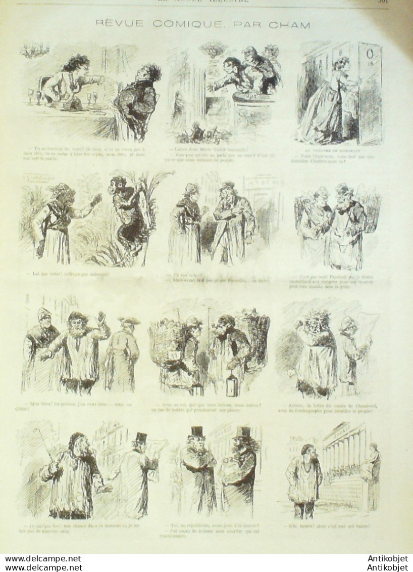 Le Monde illustré 1873 n°865 Belfort (90) Avallon (71) Opéra incendie Procès Mal Bazaine