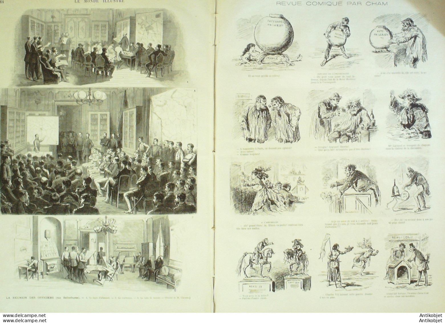 Le Monde Illustré 1873 N°869 Cuba Santiago-de-Cuba Virginius Versailles (78) Procès Mal Bazaine - 1850 - 1899