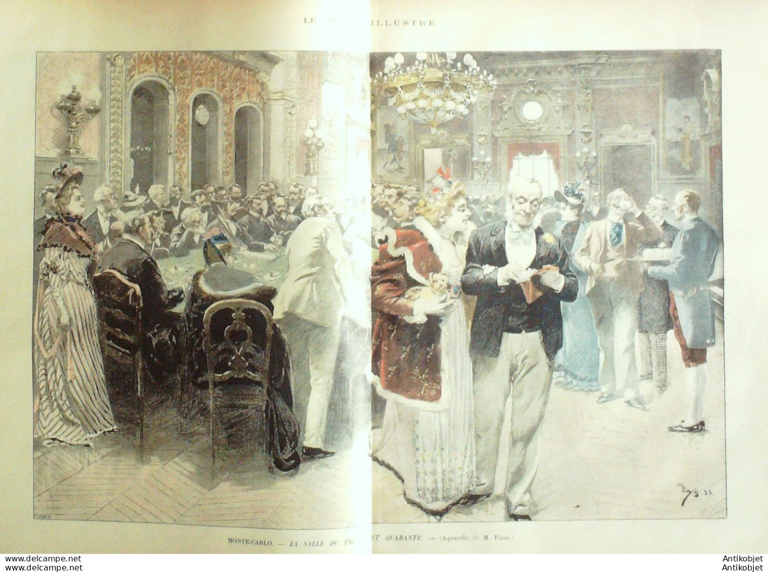 Le Monde Illustré 1893 N°1873 Nice (06) Monaco Monte-Carlo Marseille (13) - 1850 - 1899