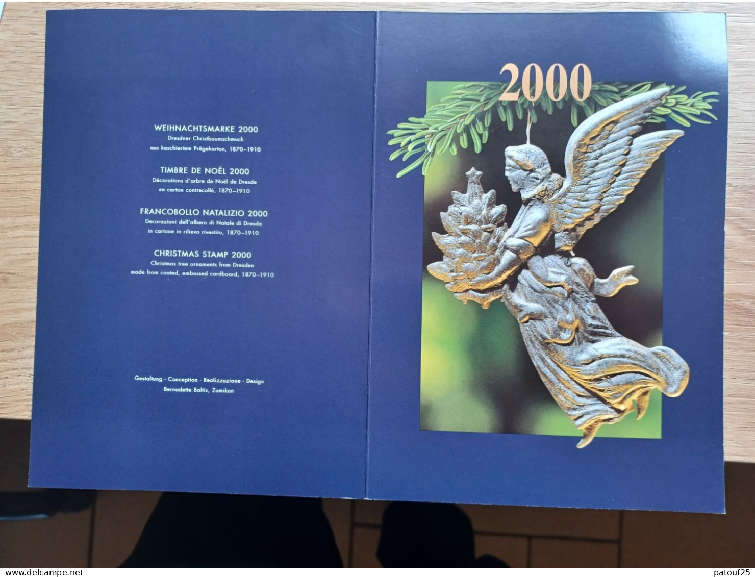 Bloc Timbres Postes Noel Décorations D'arbre De Noel De Dresde Neuf - Unused Stamps