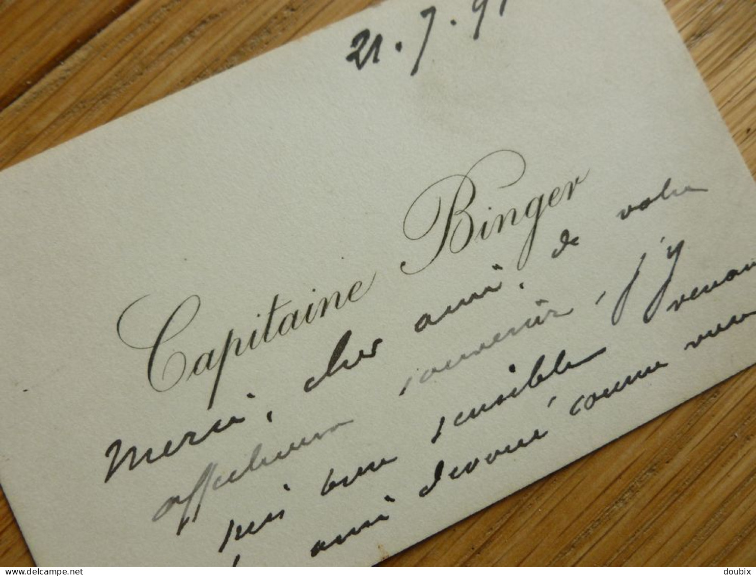 Louis Gustave BINGER (1856-1936) EXPLORATEUR Niger Sahara COTE IVOIRE. Autograph CDV Visiting Card / Carte De Visite. - Historische Personen