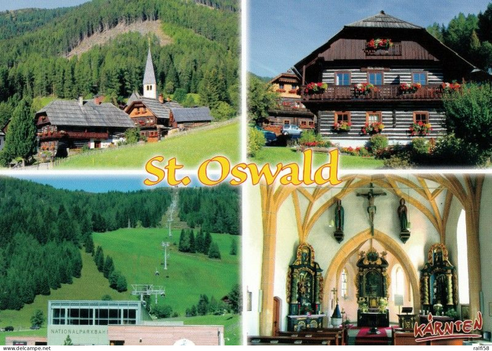1 AK Österreich / Kärnten * Ansichten Von St. Oswald - Der Ort Liegt In Der Gemeinde Bad Kleinkirchheim * - Altri & Non Classificati