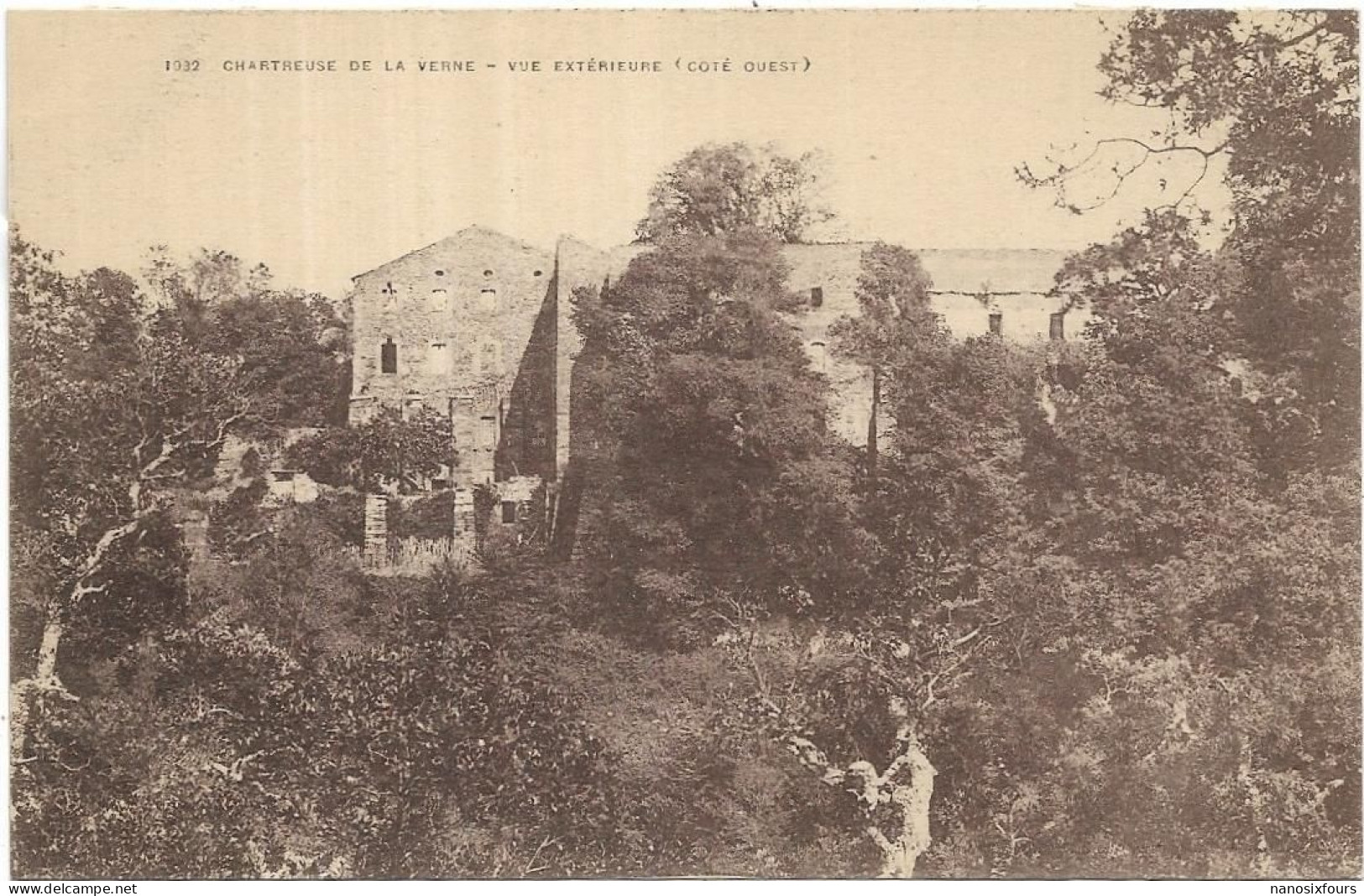 D 83. COLLOBRIERES.  CHARTREUSE DE LA VERNE. VUE EXTERIEURE. CARTE ECRITE - Collobrieres