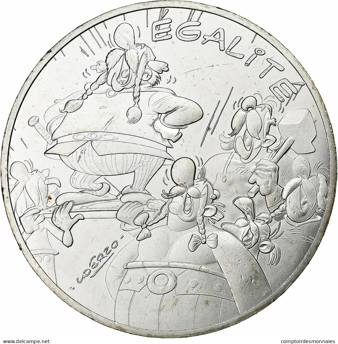 France, 10 Euro, Astérix - Égalité, 2015, Paris, Argent, SPL+ - Francia
