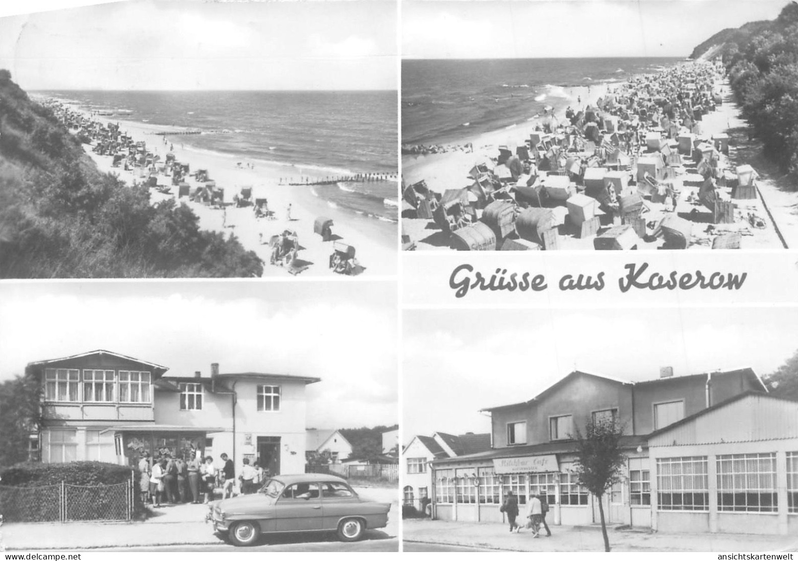 Koserow Teilansichten Strand Gl1977 #172.167 - Sonstige & Ohne Zuordnung