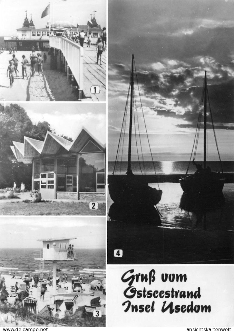 Gruß Vom Ostseestrand Insel Usedom Gl1982 #172.149 - Sonstige & Ohne Zuordnung