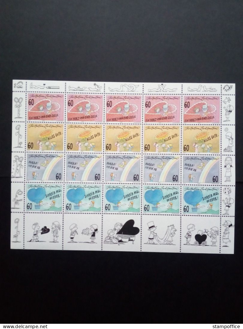 LIECHTENSTEIN MI-NR. 1111-1114 POSTFRISCH(MINT) KLEINBOGEN GRUSSMARKEN 1995 - Blokken