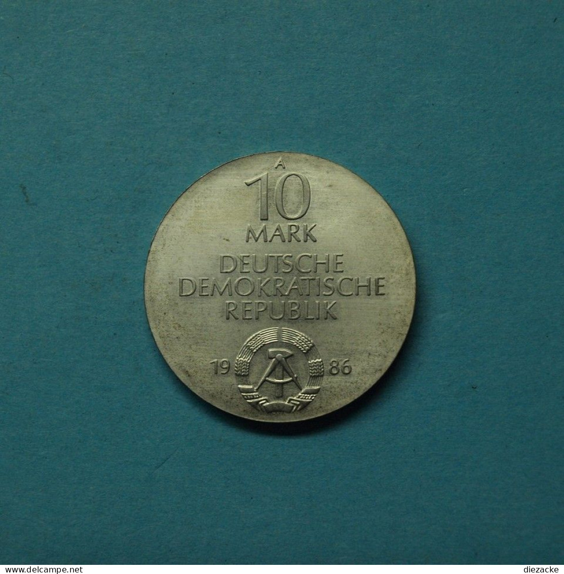 DDR 1986 10 Mark Charité Berlin Silber ST (Kof18/2 - Sonstige & Ohne Zuordnung