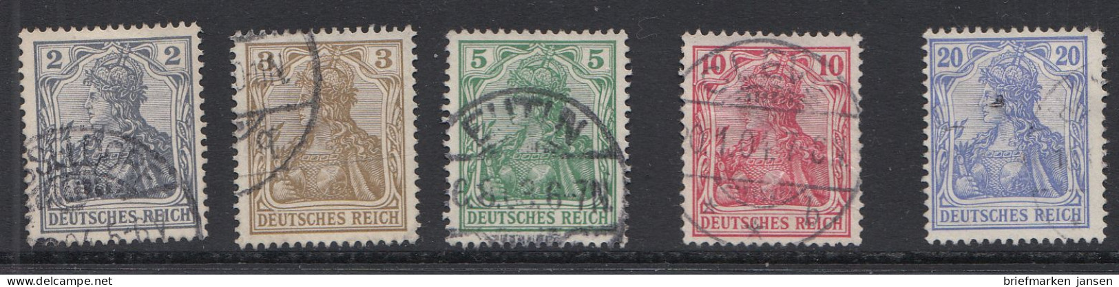 D,Dt.Reich Mi.Nr. 68-77, Freim. Germania, Gestempelt - Nuevos