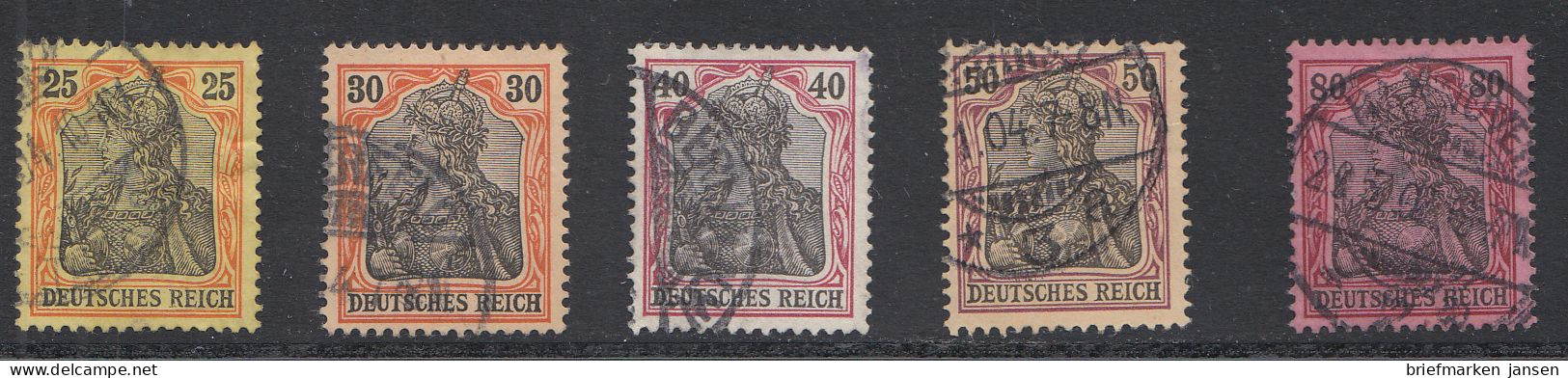 D,Dt.Reich Mi.Nr. 68-77, Freim. Germania, Gestempelt - Ungebraucht