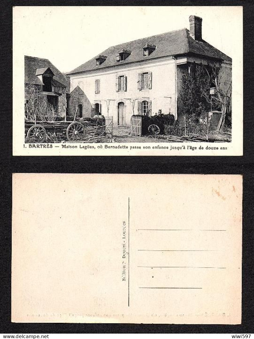 CARTE POSTALE ANCIENNE DE BARTRÈS - MAISON DE BERNADETTE SOUBIROU - Sonstige & Ohne Zuordnung