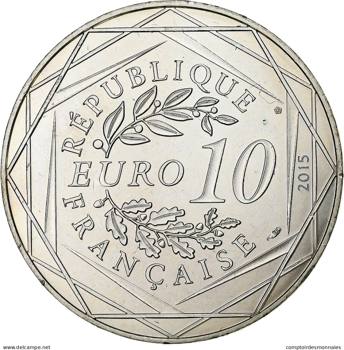 France, 10 Euro, 2015, Paris, Argent, SPL - Frankreich
