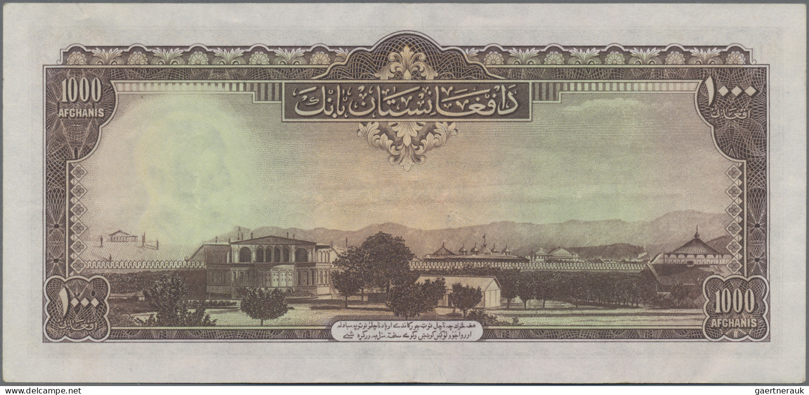 Afghanistan: 1.000 Afghanis SH 1327 (1948), P.36, Still Nice Original Shape With - Afghanistán