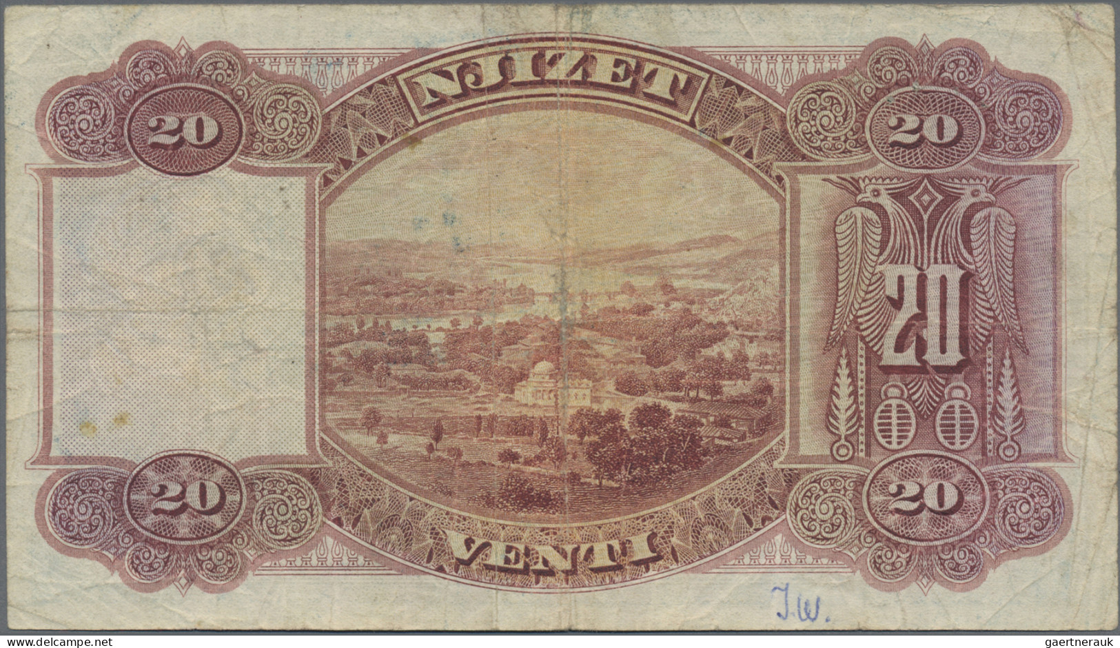 Albania: Albanian State Bank, Set Of 14x 20 Franka Ari P.12 (with Black Overprin - Albanië