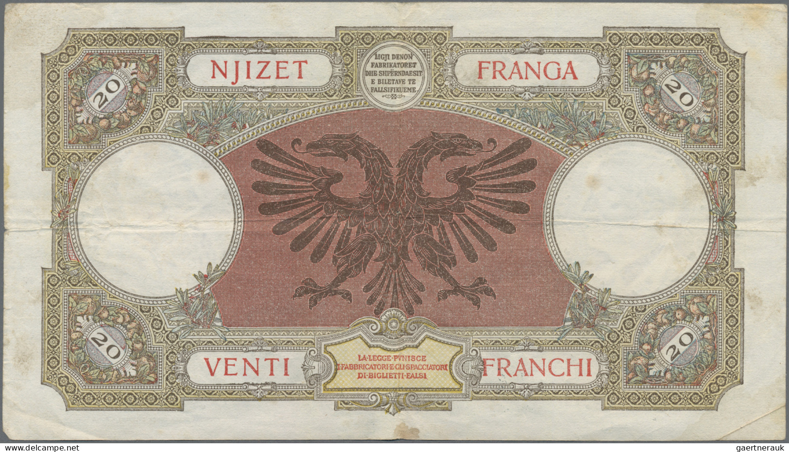 Albania: Banca Nazionale d'Albania and Banka e Shtetit Shqiptar, lot with 5 bank