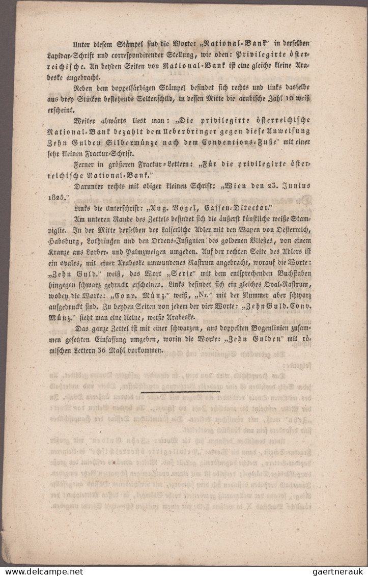 Austria: Privilegirte Oesterreichische National-Bank, Circular-Verordnung Vom 16 - Oesterreich