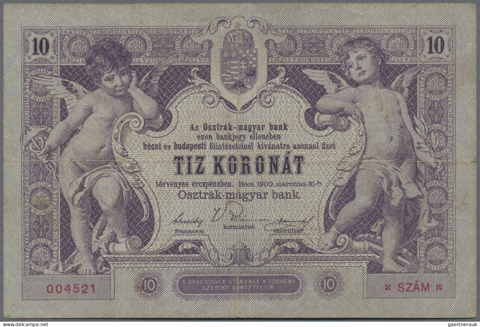 Austria: Oesterreichisch-ungarische Bank / Osztrák-magyar Bank 10 Kronen 1900, P - Austria