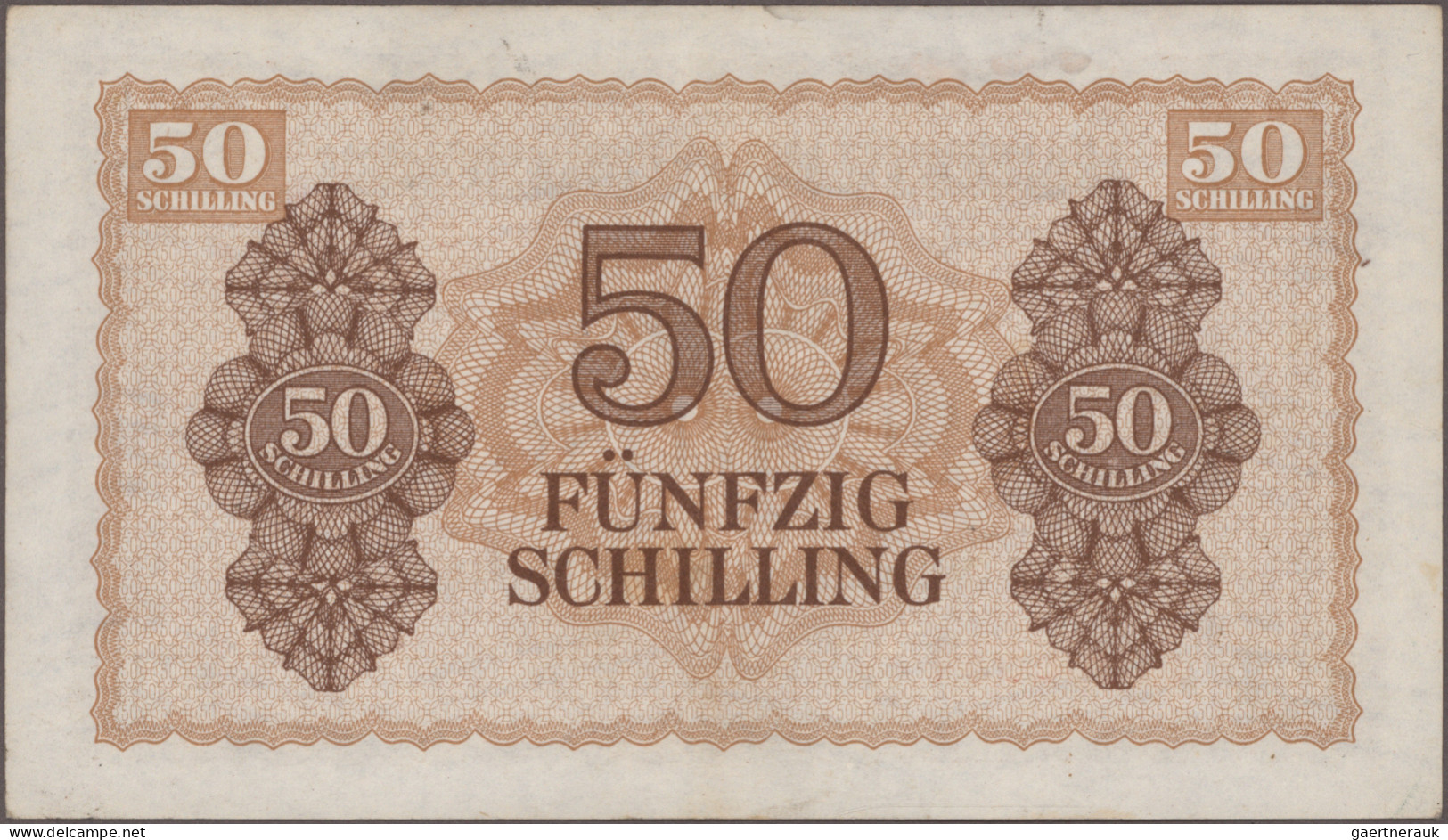 Austria: Alliierte Militärbehörde, Lot With 8 Banknotes, Series 1944, With 50 Gr - Austria