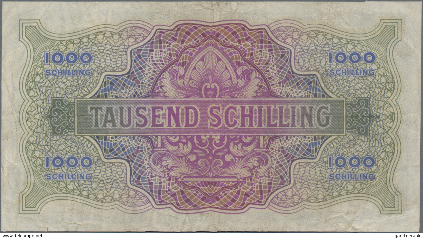 Austria: Alliierte Militärbehörde, Serie 1944, Pair With 25 Schilling (P.108a, T - Austria