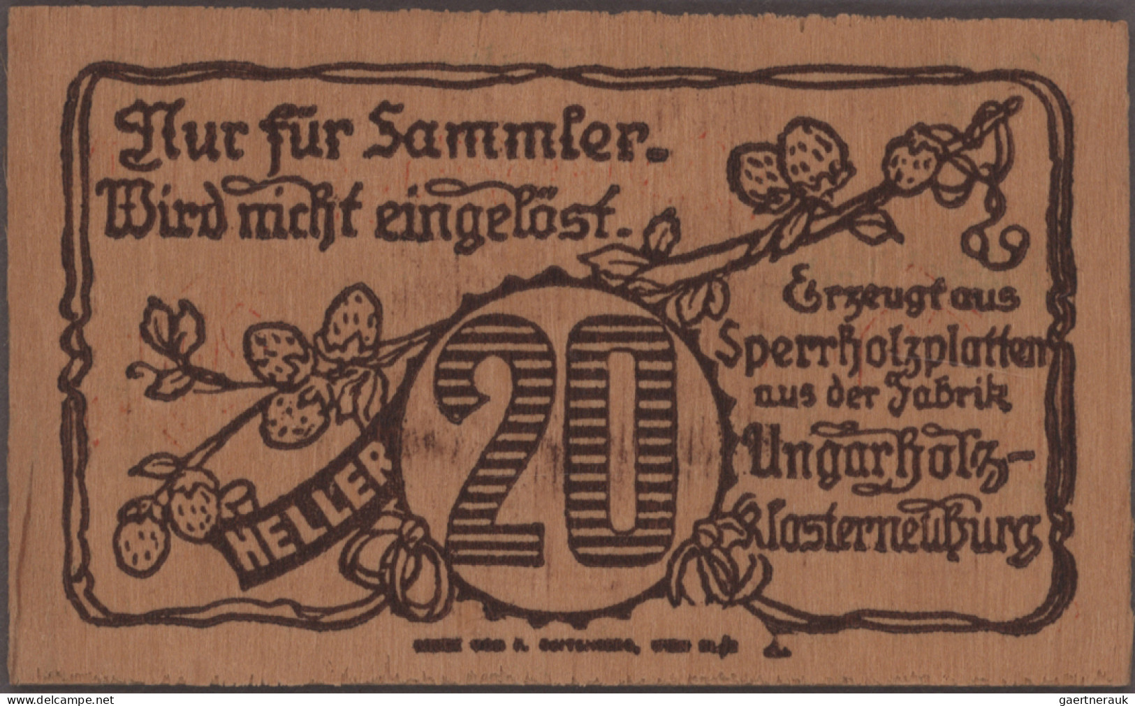 Austria: Original Göde-Mappe Mit Den Ausgaben HADERSFELD Im Wienerwald Zu 10, 20 - Austria