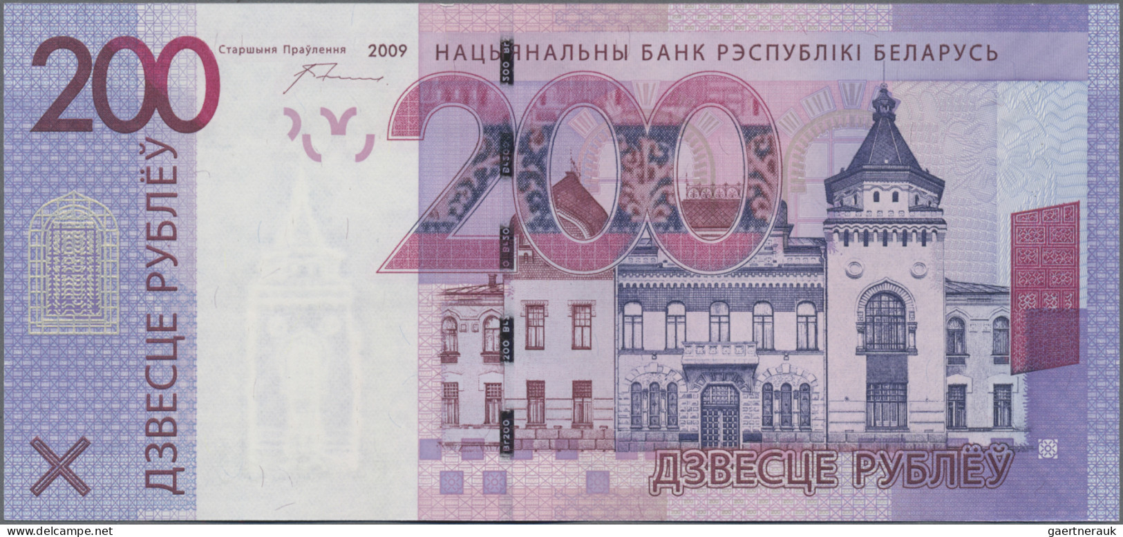 Belarus: National Bank Of Belarus, Set With 7 Banknotes, Series 2019-2022, With - Wit-Rusland