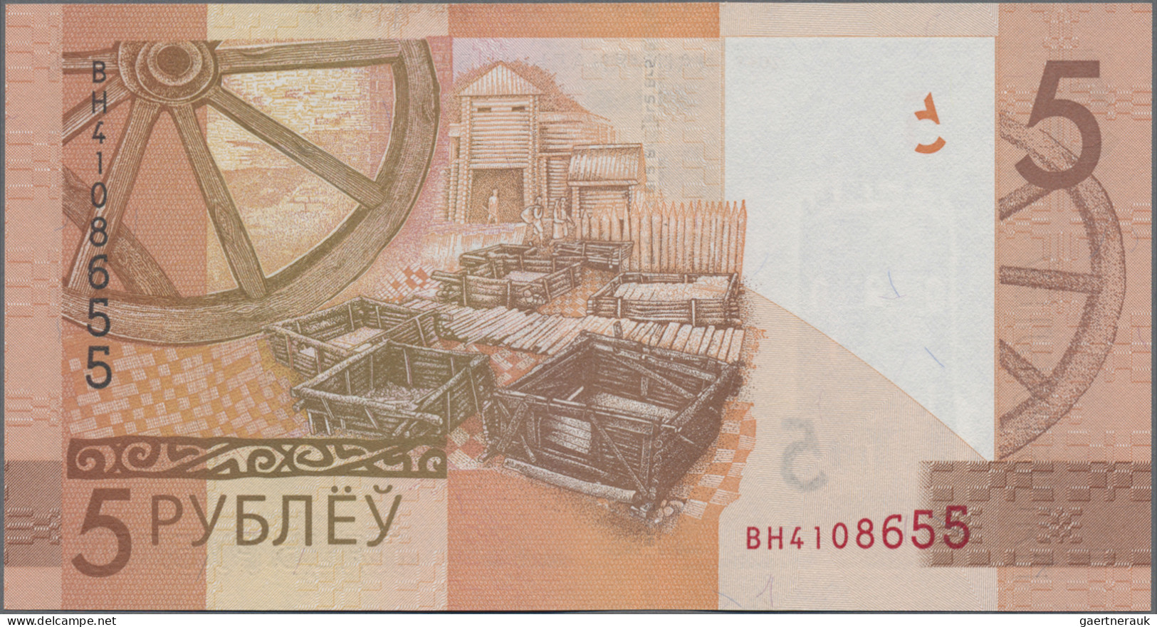 Belarus: National Bank of Belarus, set with 7 banknotes, series 2019-2022, with