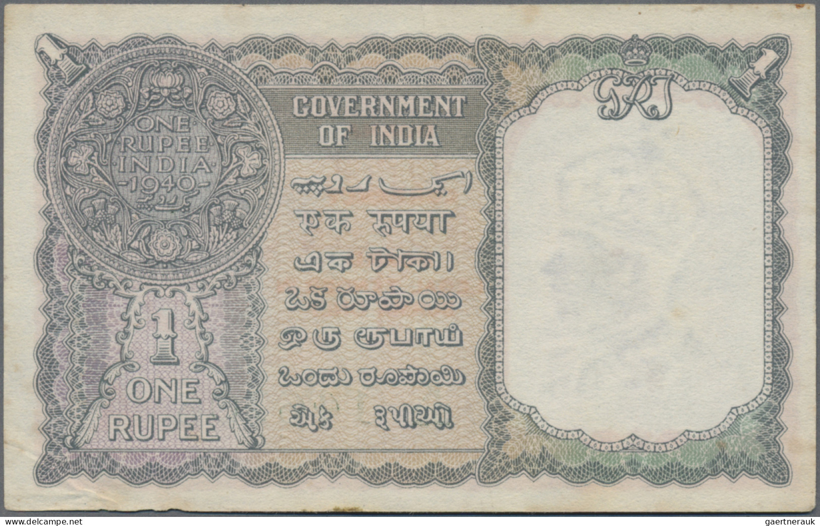Burma / Myanmar / Birma: Government Of India - BURMA, Series ND(1947), Pair With - Myanmar