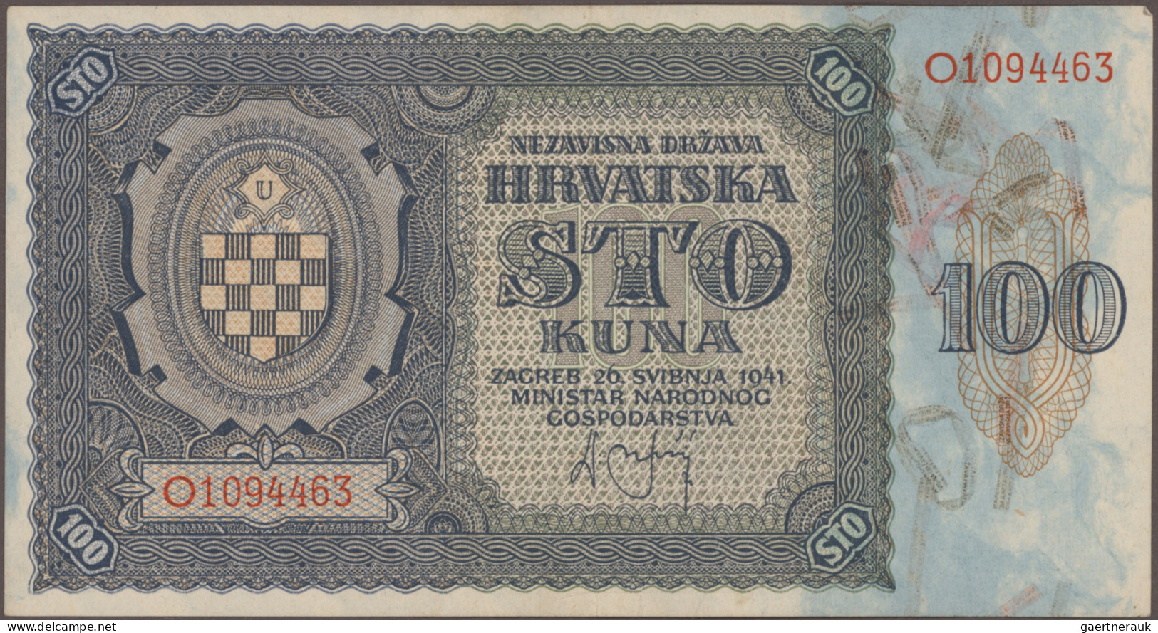 Croatia: Croatia And Serbian Krajina, Lot With 160 Banknotes, Series 1941-1993, - Croazia