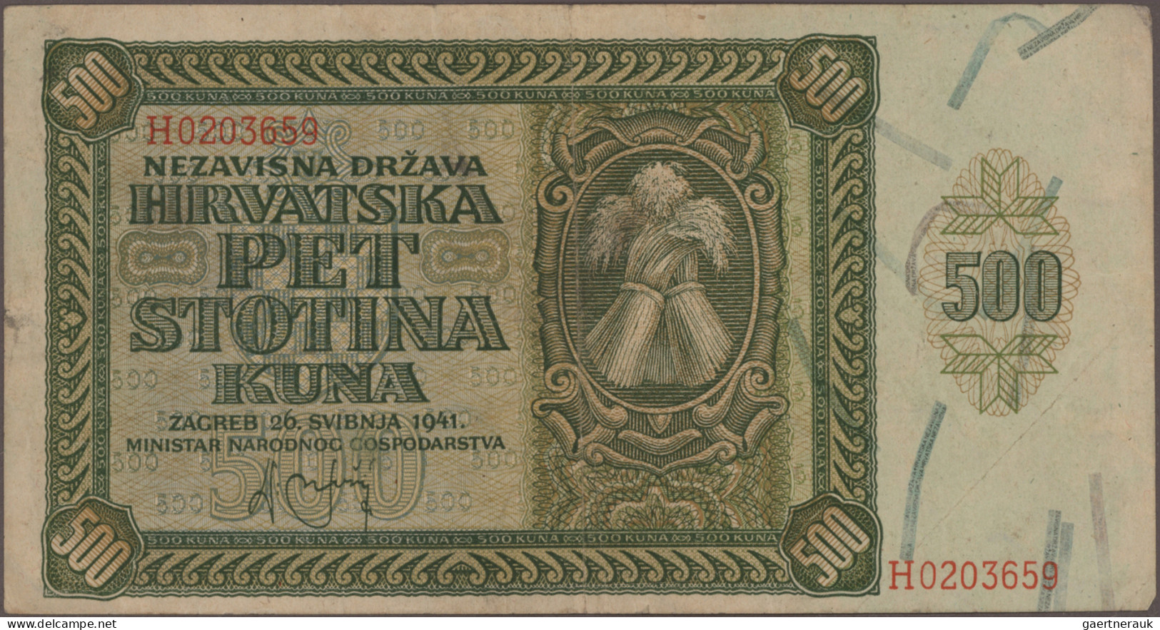 Croatia: Croatia and Serbian Krajina, lot with 160 banknotes, series 1941-1993,