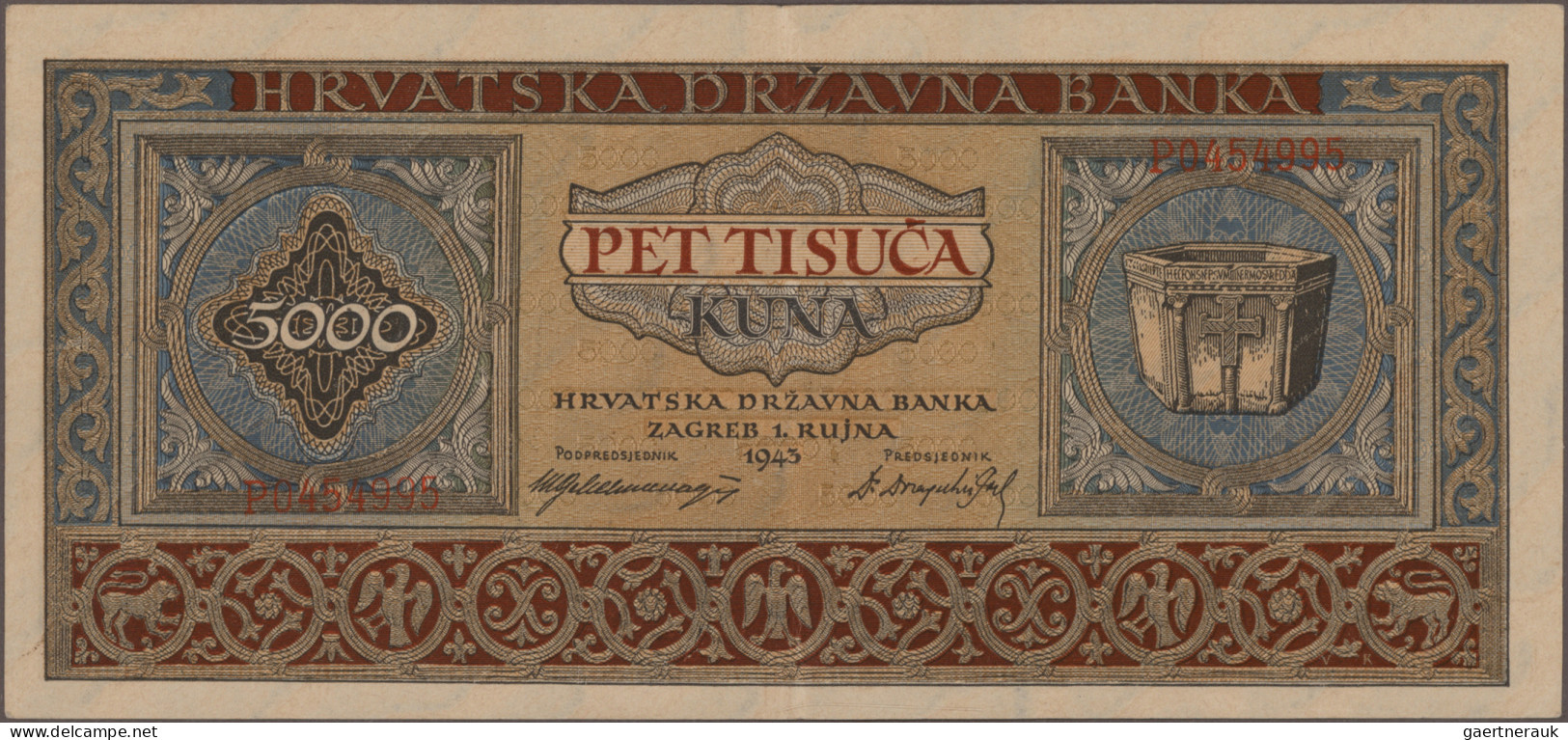 Croatia: Croatia and Serbian Krajina, lot with 160 banknotes, series 1941-1993,
