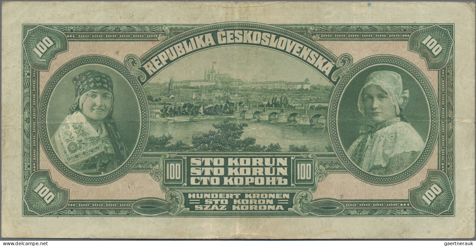 Czechoslovakia: Republika Československá 100 Korun 1920, P.17, Still Nice And In - Checoslovaquia