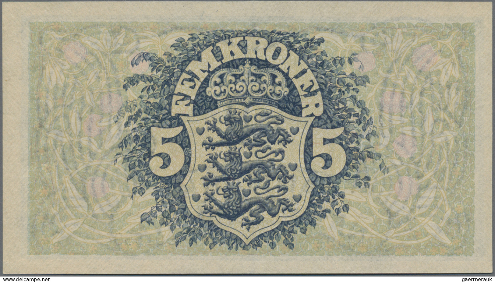 Denmark: Danmarks Nationalbank, 5 Kroner 1942, Series G, P.30f, In Perfect UNC C - Dänemark