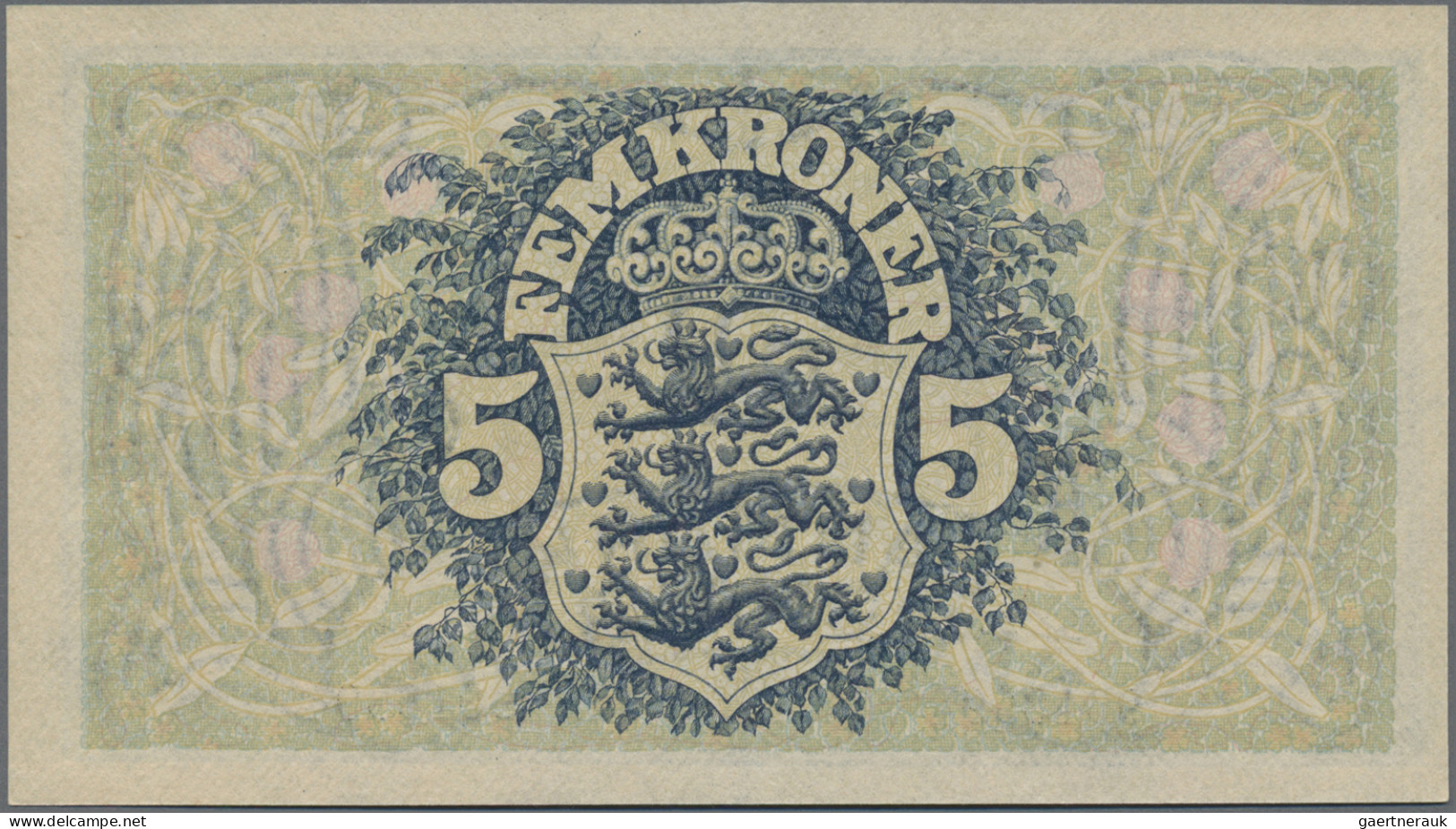 Denmark: Danmarks Nationalbank, 5 Kroner 1942, Series G, P.30f, In Perfect UNC C - Denmark