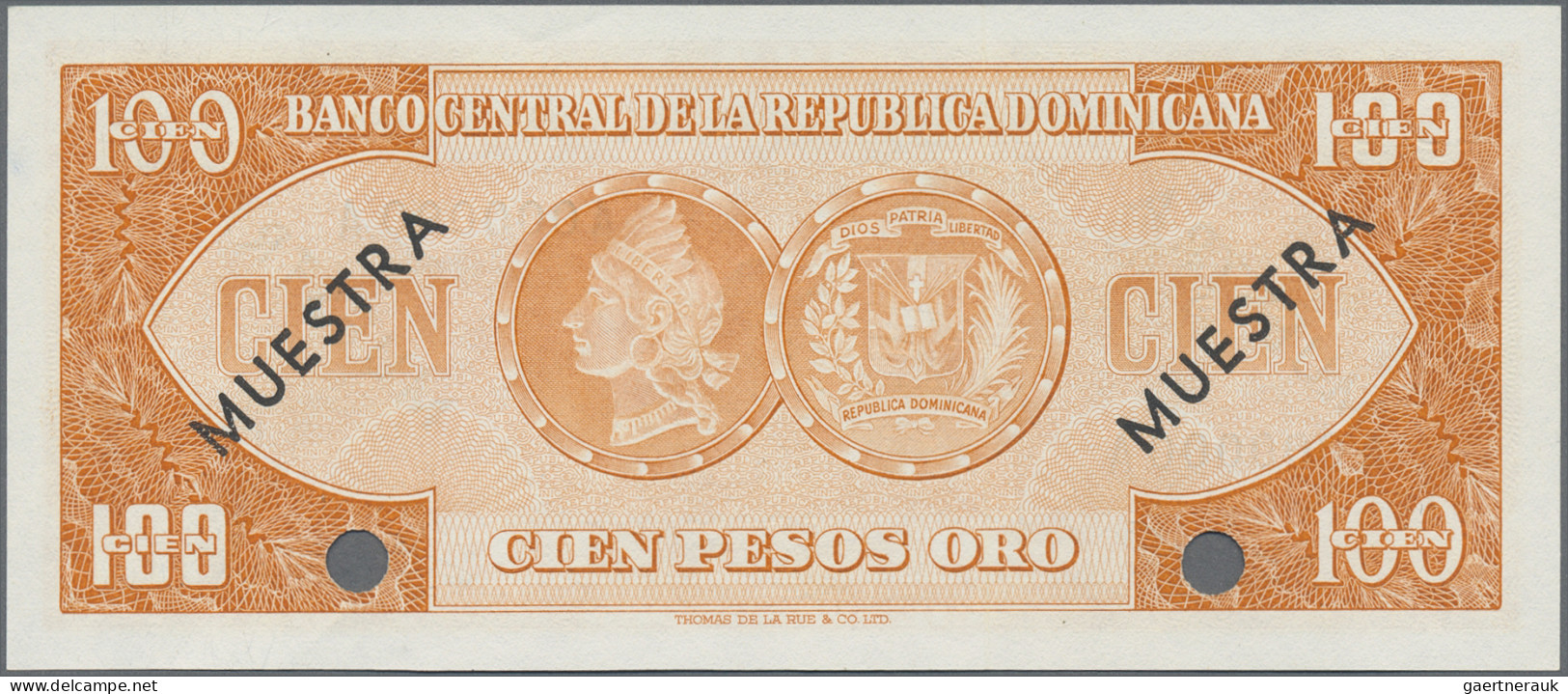 Dominican Republic: Banco Central De La República Dominicana, Pair With 100 And - Dominikanische Rep.